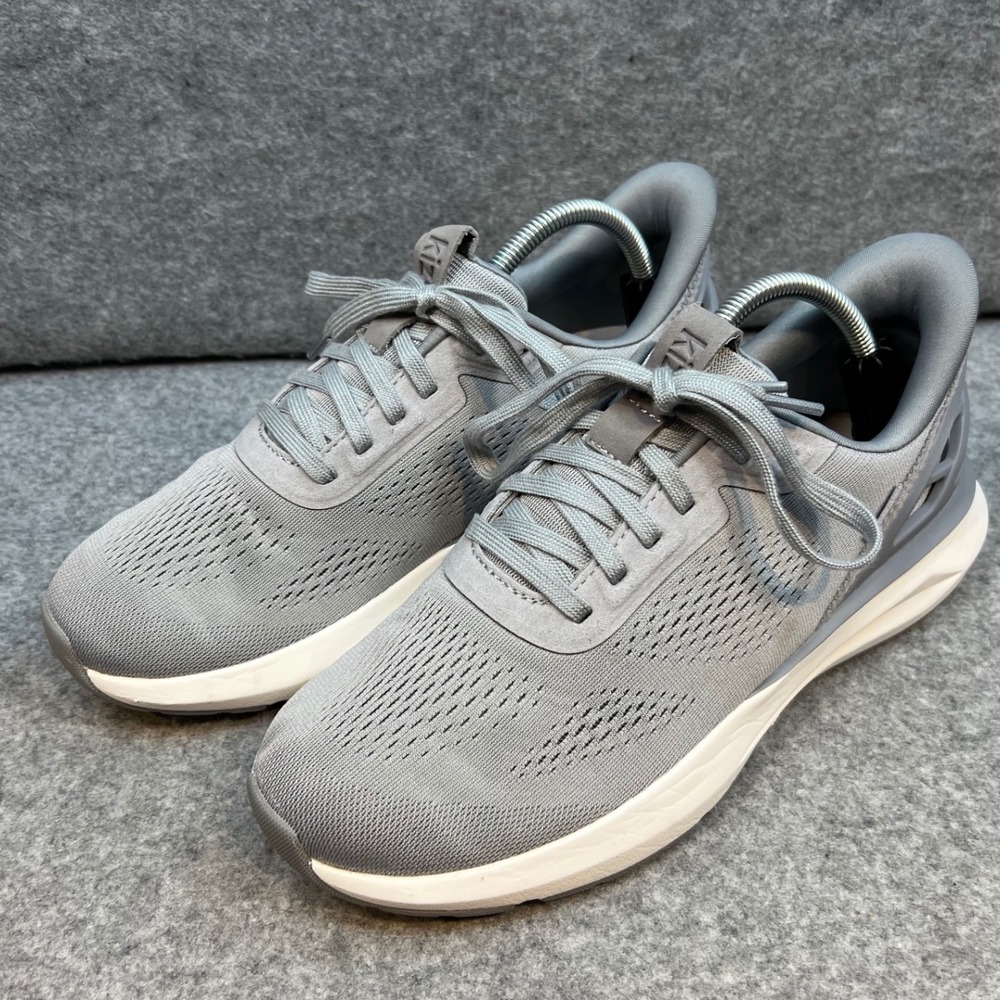 Kizik Athens Lace Up Shoes Gray Hands Free Comfort Sneakers Men's 8.5 Wmns 10